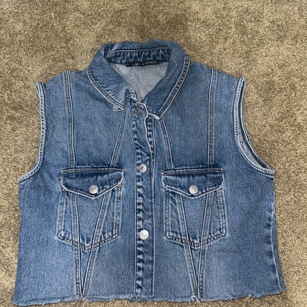 Zara Blue Denim Jacket